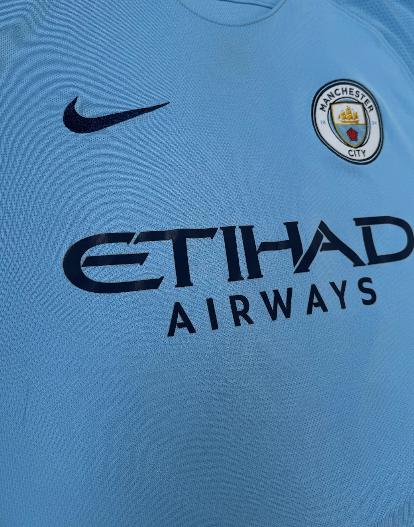 Manchester City 2017/18 Kotipaita - #19 Sane - (L) - 7/10
