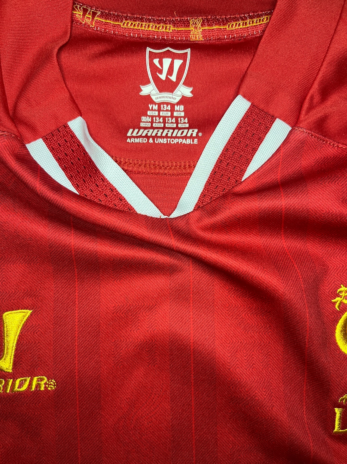 Liverpool 2013/14 Home Shirt - #7 Suarez - (Kids M) - 10/10