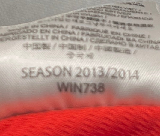 Liverpool 2013/14 Home Shirt - #7 Suarez - (Kids M) - 10/10