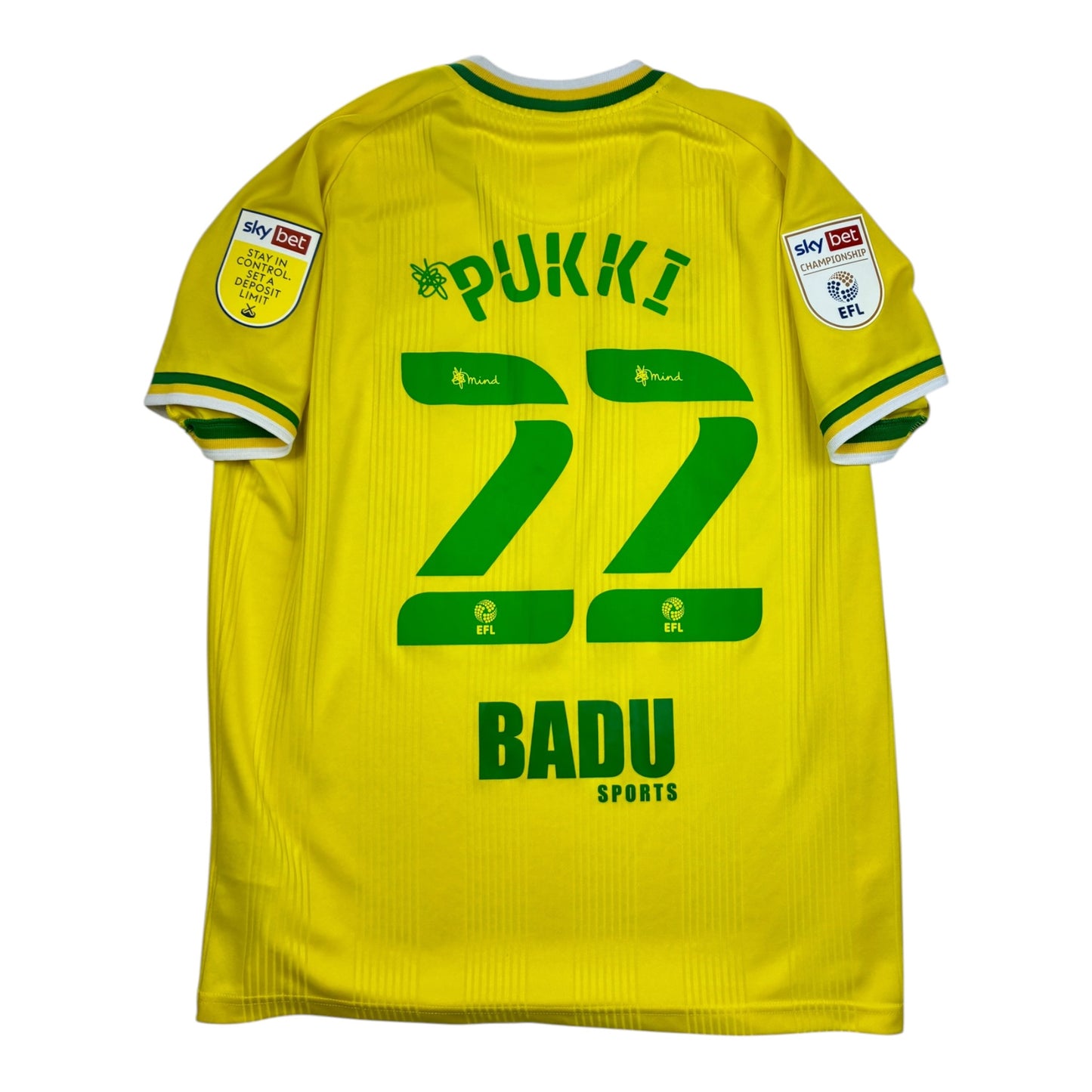 Norwich FC 2020/21 Kotipaita - #22 Pukki - (L) - 9/10