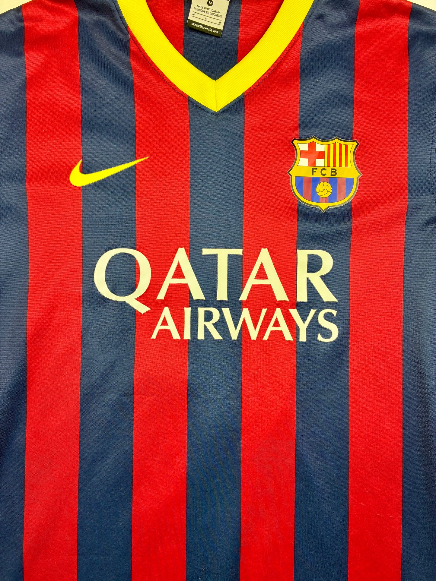 FC Barcelona 2013/14 Kotipaita - #6 Xavi - (M) - 8/10