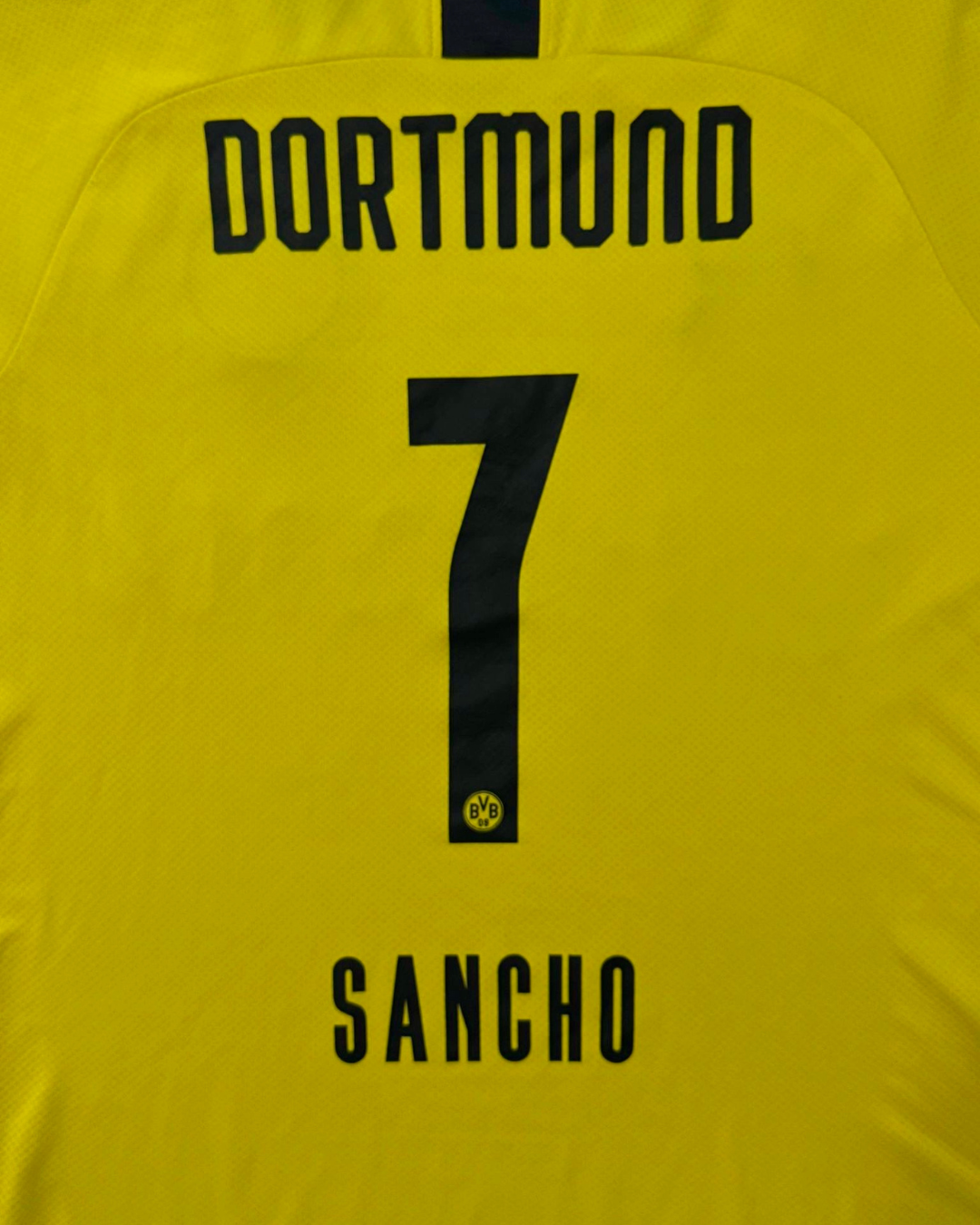 Borussia Dortmund 2019/20 Kotipaita - #7 Sancho - (S) - 9/10