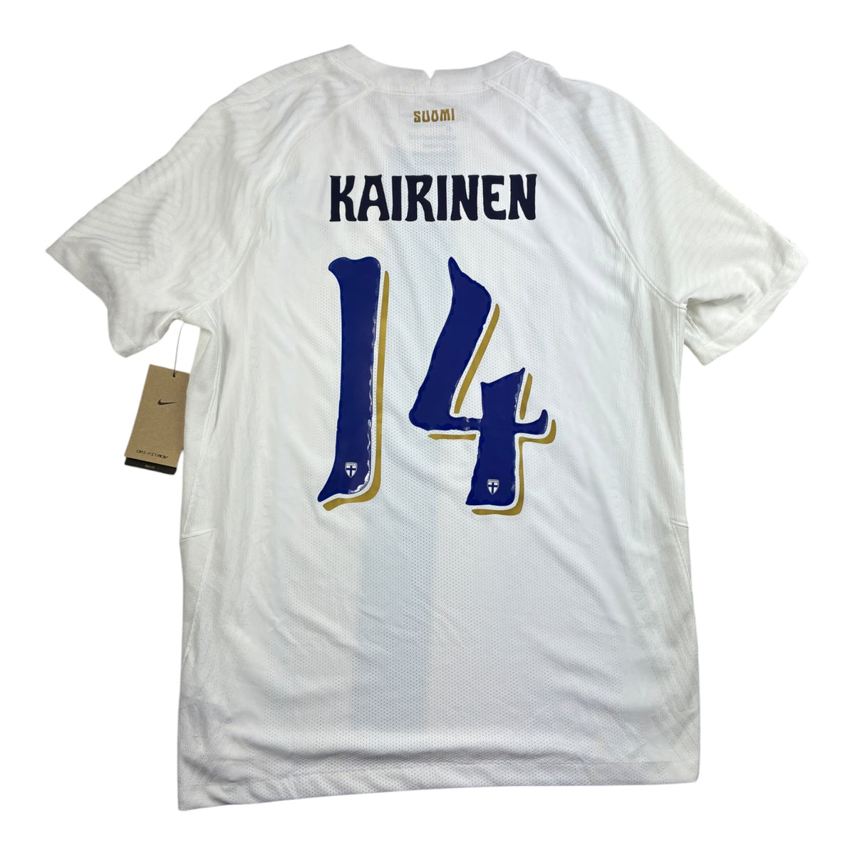 Suomi 2025 Kotipaita - #14 Kairinen - (L) - 10/10 *tägeillä* - Nimikirjoitus - Pelaajaversio