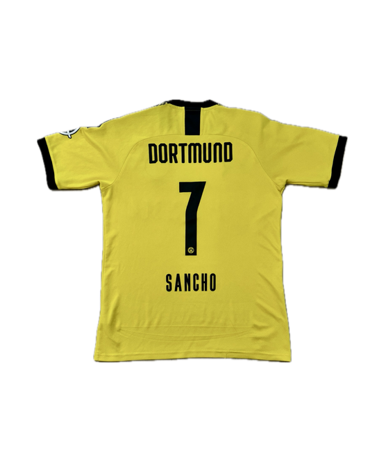 Borussia Dortmund 2019/20 Kotipaita - #7 Sancho - (S) - 9/10