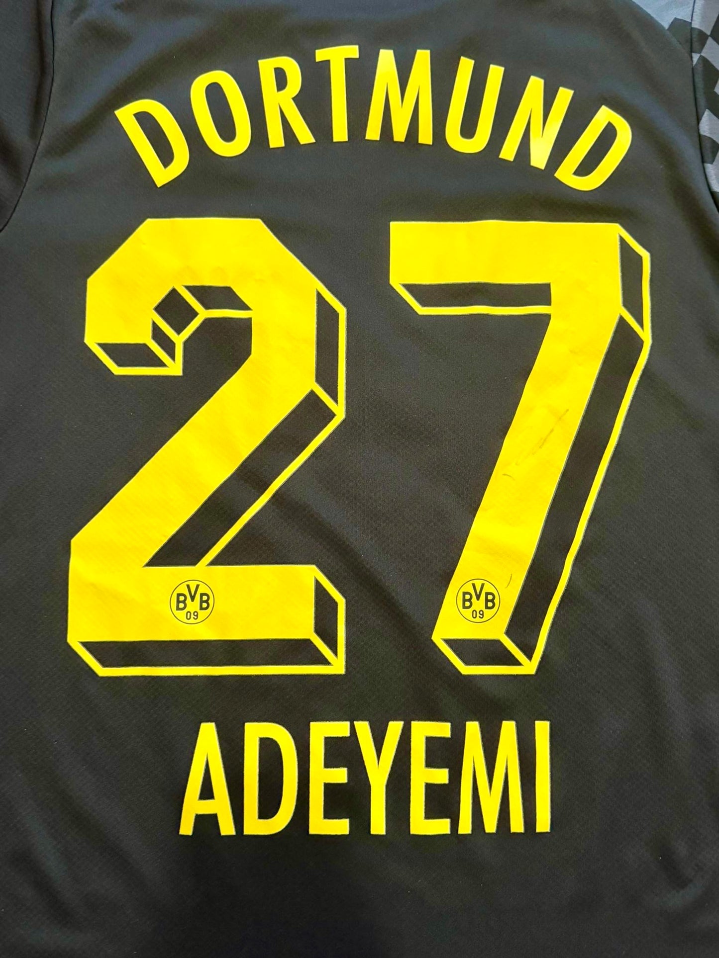 Borussia Dortmund 2022/23 Vieraspaita - #27 Adeyemi - (S) - 9/10