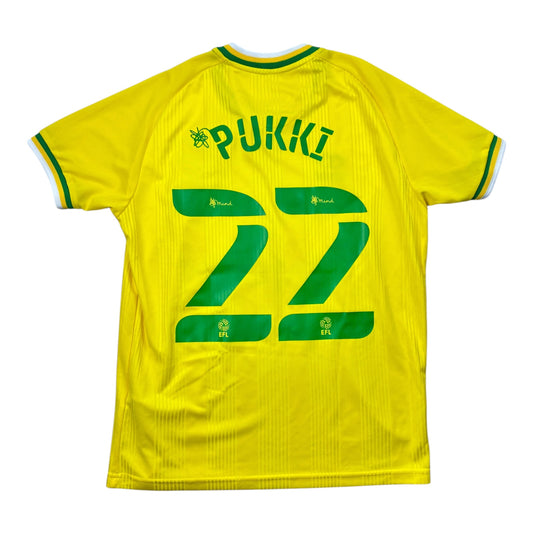 Norwich City FC Kotipaita 2020/21 - #22 Pukki - (S) - 8/10