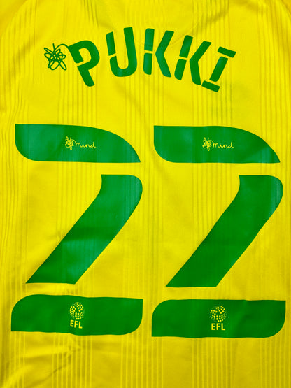 Norwich City FC Kotipaita 2020/21 - #22 Pukki - (S) - 8/10