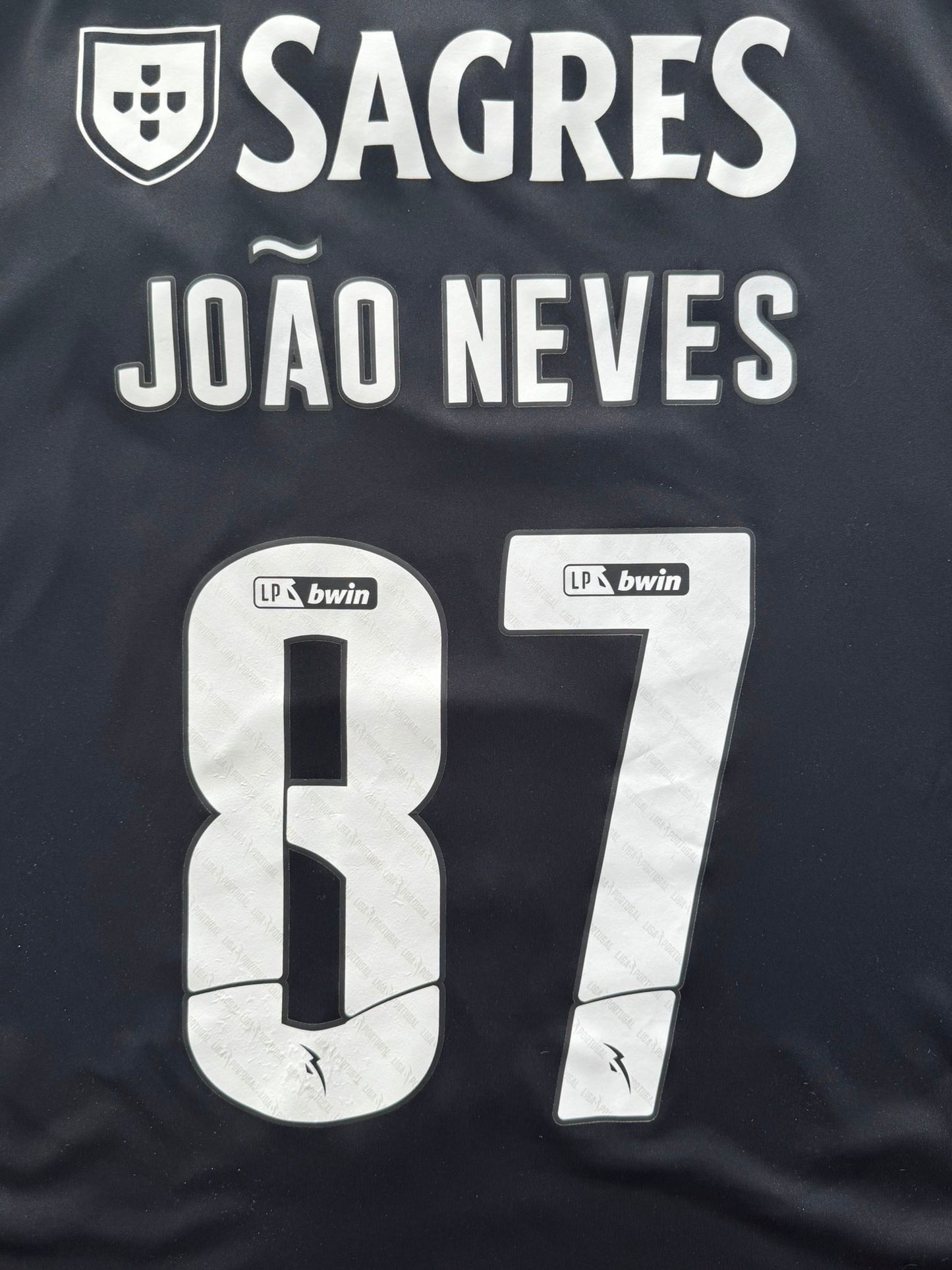 Benfica 2023/24 Vieraspaita - #87 João Neves - (L) - 10/10