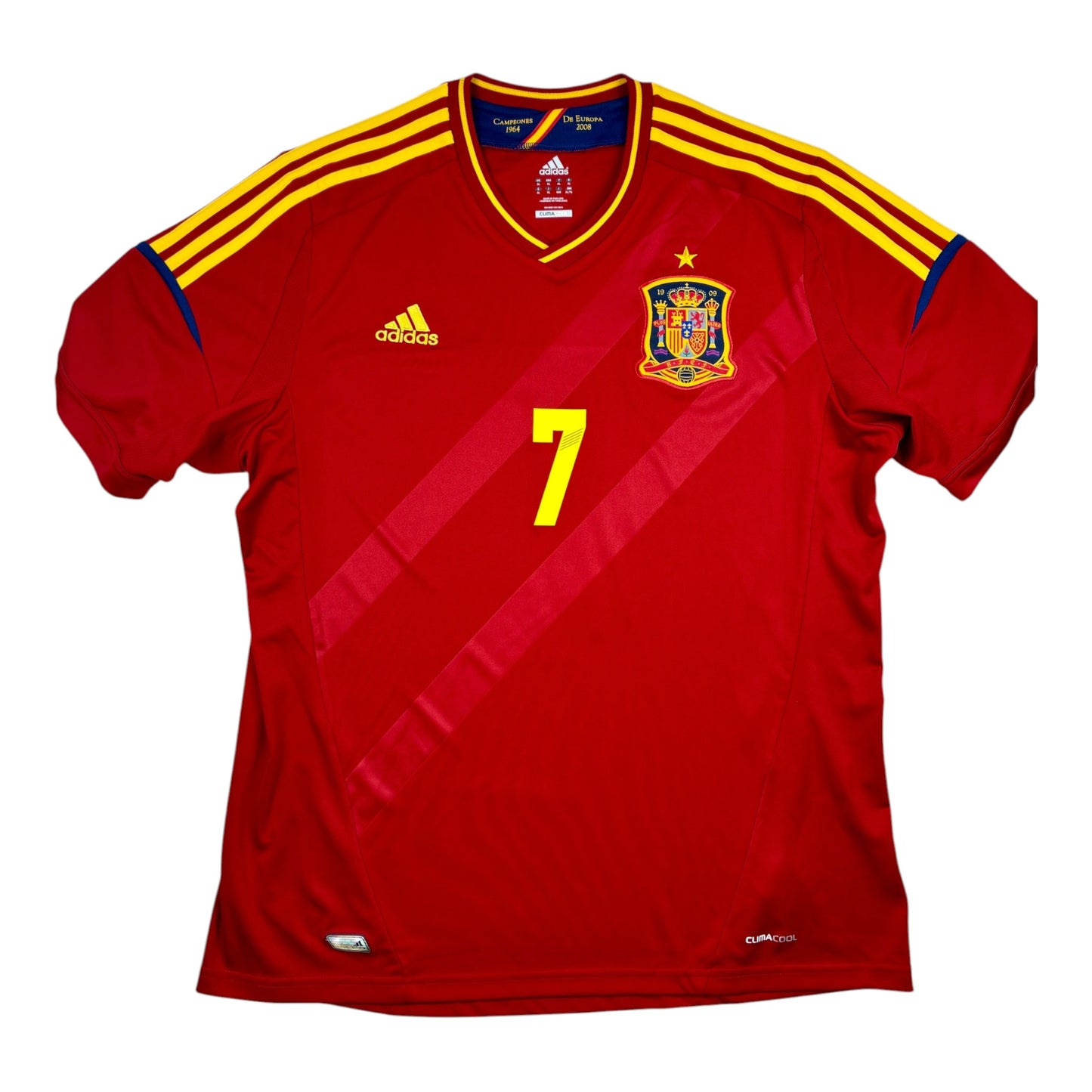 Espanja 2012 Kotipaita - #7 David Villa - (XL) - 10/10