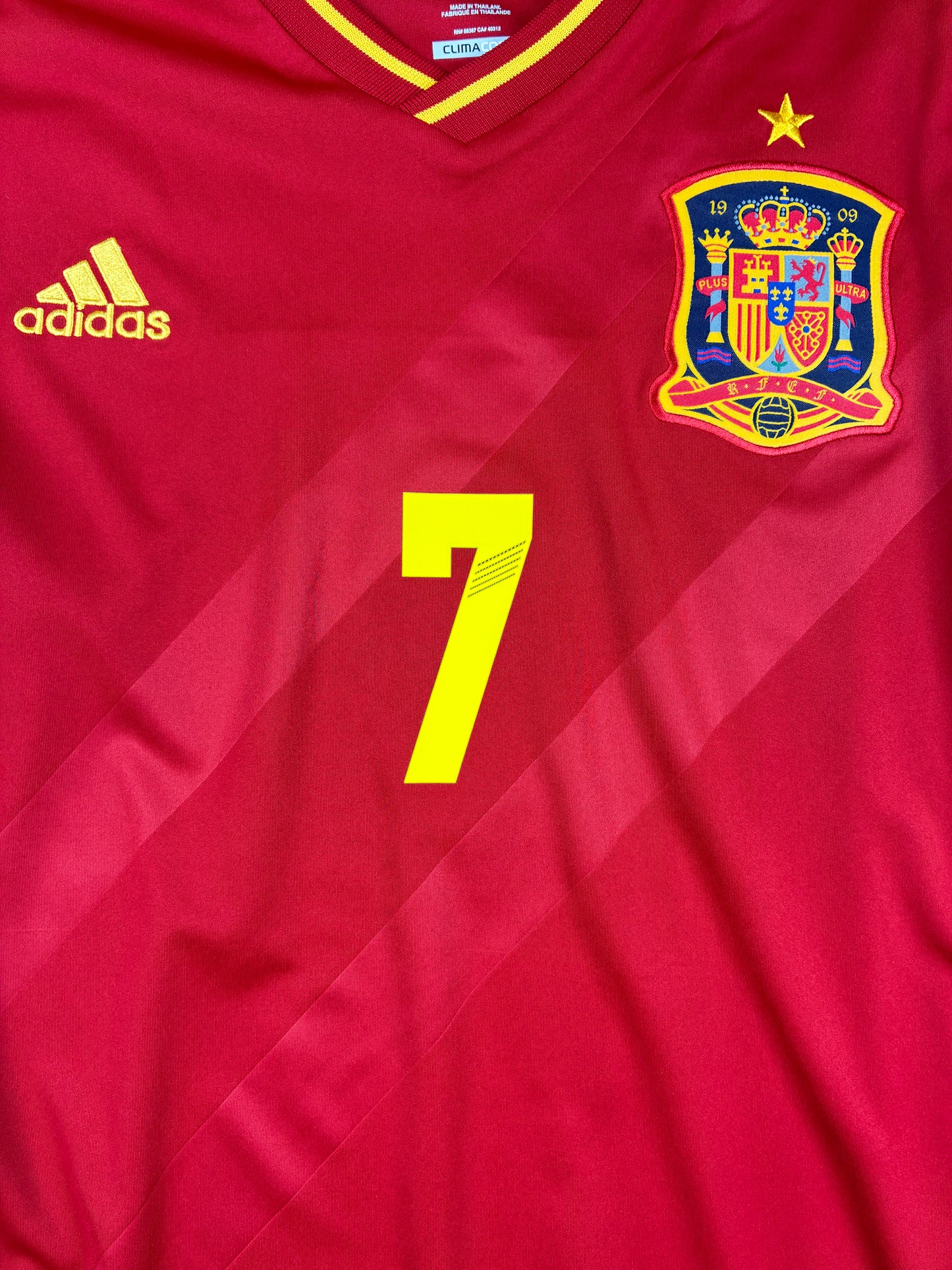 Espanja 2012 Kotipaita - #7 David Villa - (XL) - 10/10