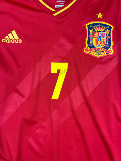 Espanja 2012 Kotipaita - #7 David Villa - (XL) - 10/10