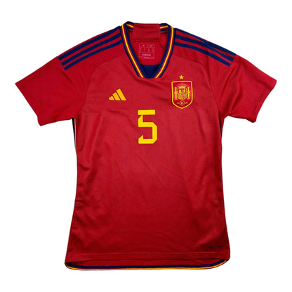 Espanja 2022 Kotipaita - #5 Sergio - (M) - 10/10