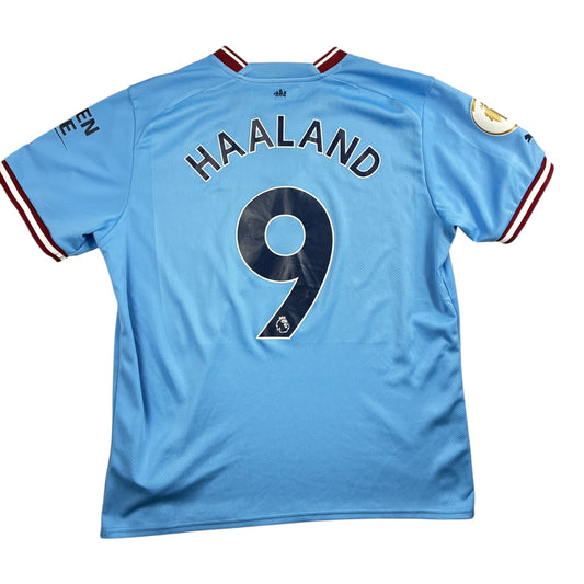 Manchester City 2022/23 Kotipaita - #9 Haaland - (L) - 10/10