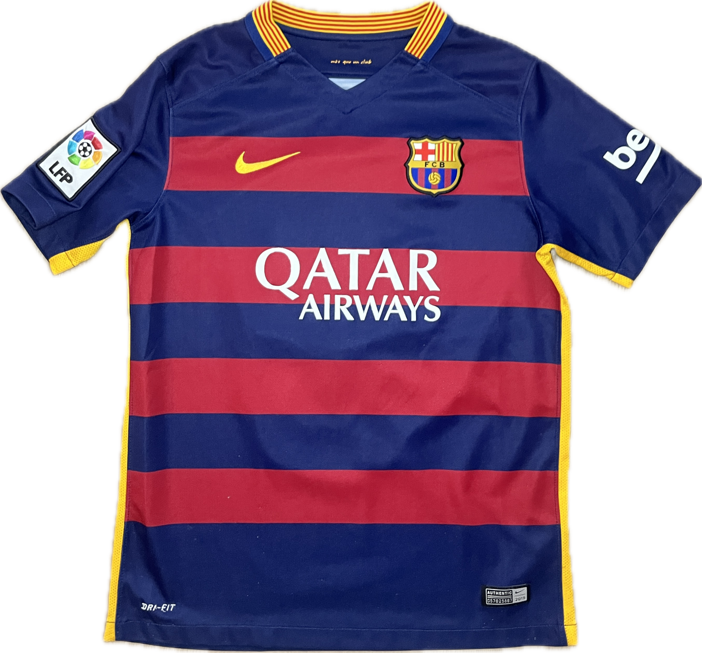 FC Barcelona 2015/16 Home Shirt - #10 Messi - (Kids L) - 10/10 