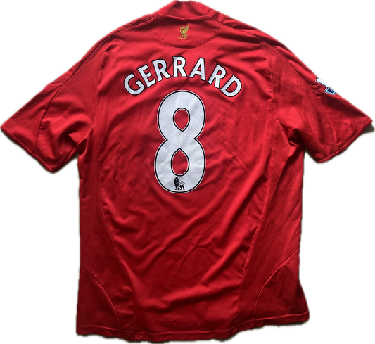 Liverpool 2008/10 Kotipaita - (L) - #8 Gerrard - 7/10