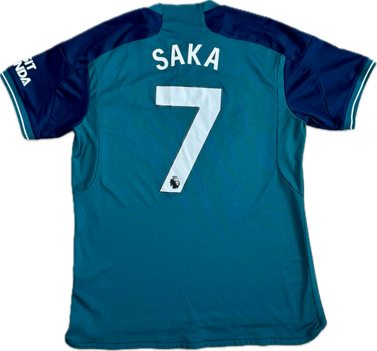 Arsenal 2023/24 3. Paita - #7 Saka - (L) - 10/10