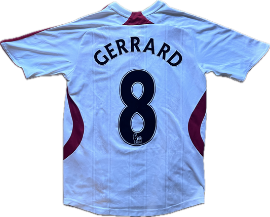 Liverpool 2008/09 Vieraspaita - (S) - #8 Gerrard - 9/10