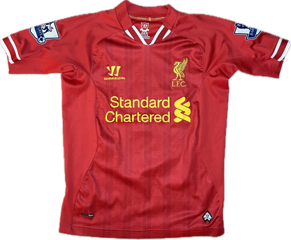 Liverpool 2013/14 Home Shirt - #7 Suarez - (Kids M) - 10/10 
