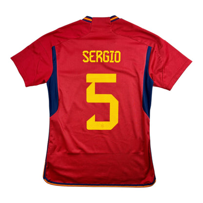 Espanja 2022 Kotipaita - #5 Sergio - (M) - 10/10