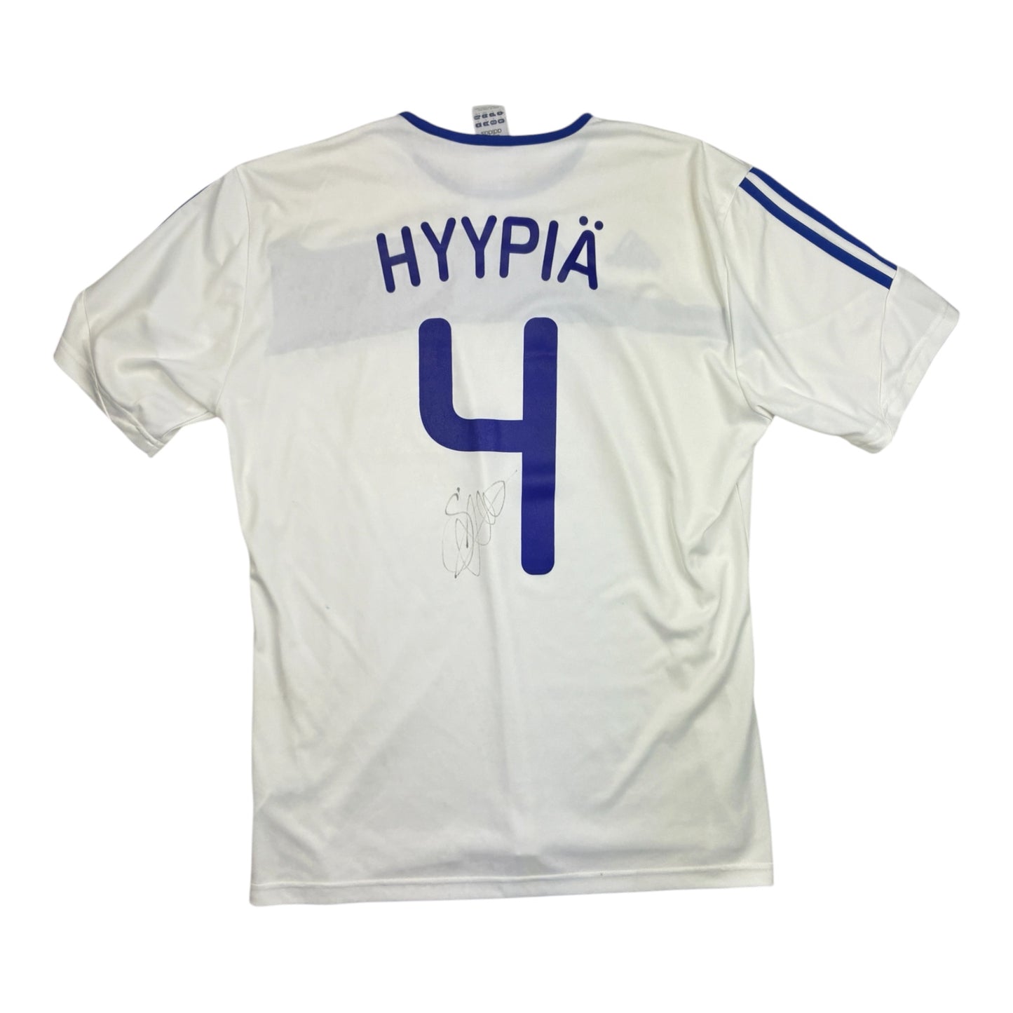 Suomi Pelipaita - #4 Hyypiä - (L) - 8/10 *nimikirjoitus*