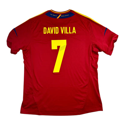 Espanja 2012 Kotipaita - #7 David Villa - (XL) - 10/10