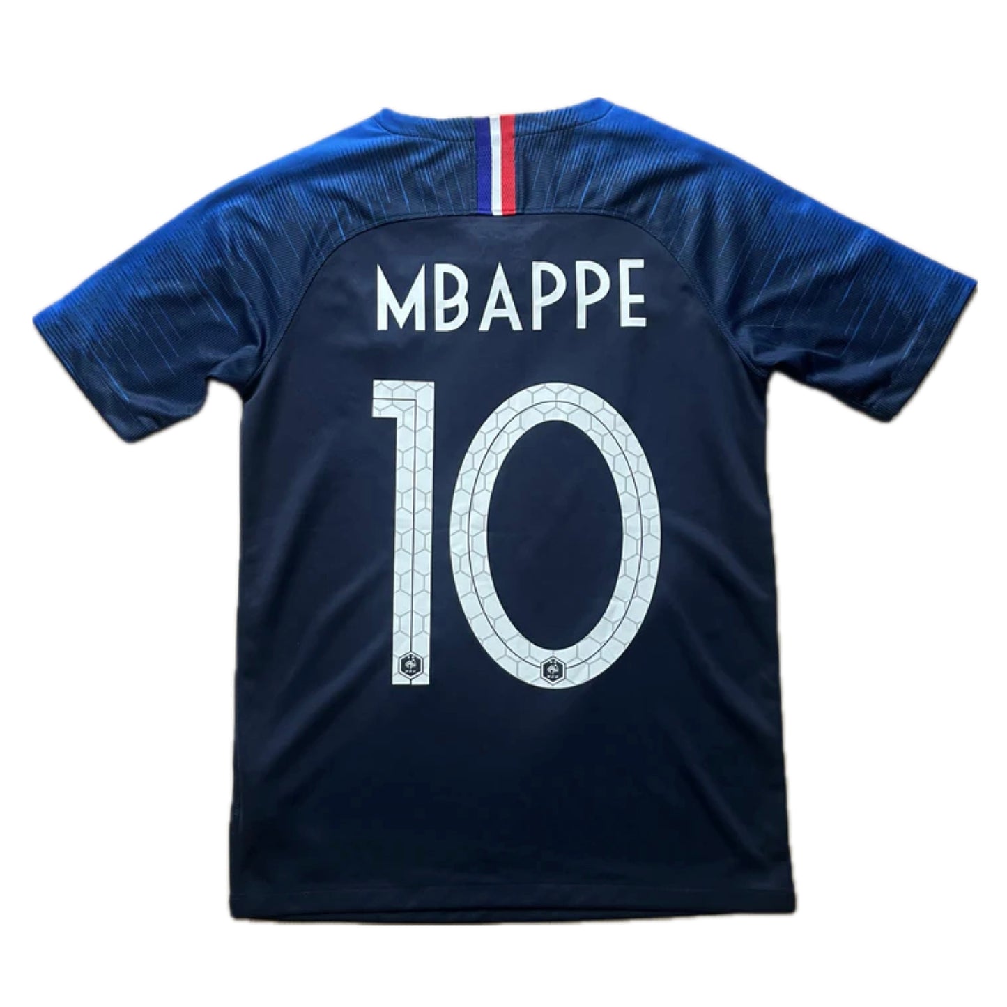 France 2018 Home Shirt - #10 Mbappe - (Kids XL) - 10/10 