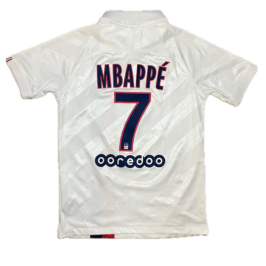 PSG 2019/20 Third Shirt - #7 Mbappe - (Kids M) - 10/10 