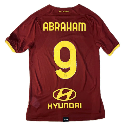AS Roma 2021/22 Home Shirt - #9 Abraham - (L) - 10/10