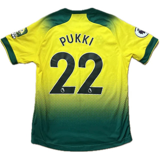 Norwich City 2019-20 hemmatröja - #22 Pukki Kit - (L) - 10/10