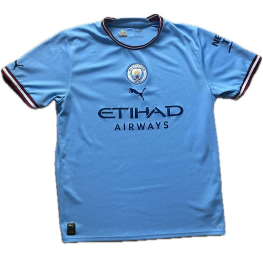 Manchester City 2022/23 hemmatröja - (L) - 9/10
