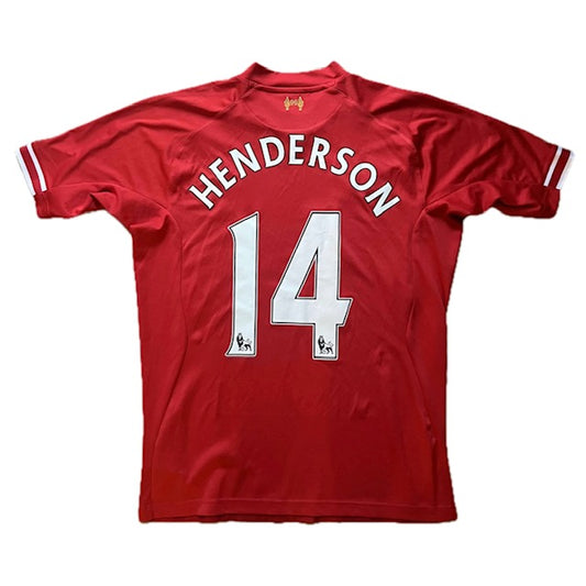 Liverpool 2013/14 Home Shirt - #14 Henderson - (L) - 8/10 