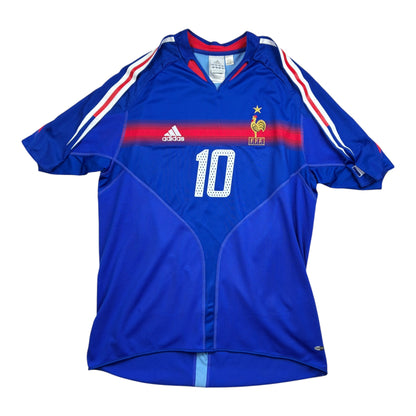 Ranska 2004 Kotipaita - #10 Zidane - (L) - 10/10