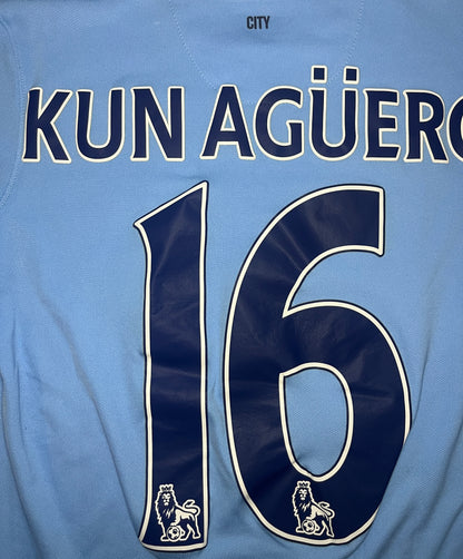 Manchester City 2014/15 Kotipaita - #16 Kun Agüero - (Lasten L) - 10/10