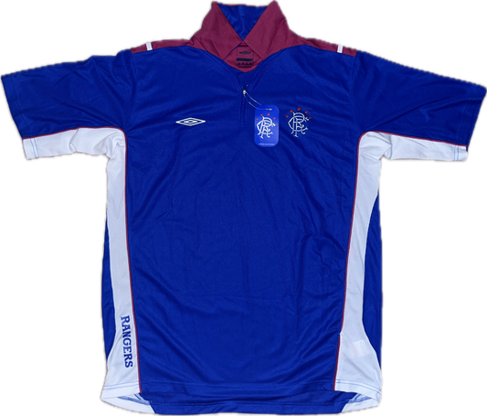 Rangers 1/2 Zip Poolo treenipaita - (XL) - UUSI