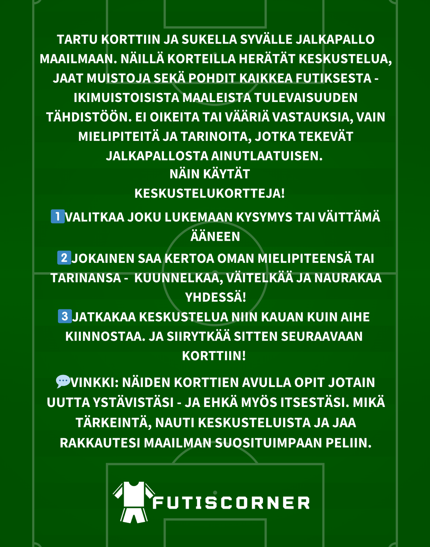 FUTISCORNER: 100 FRÅGOR OCH VERB SPELKORT (DIGITAL VERSION)