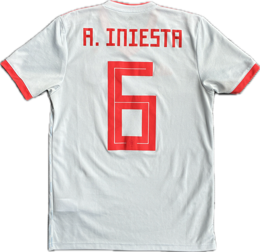Espanja 2018/19 Vieraspaita- #6 A.Iniesta - (S) - 10/10