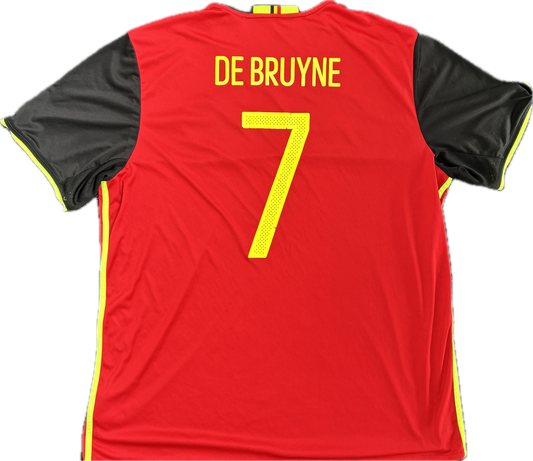 Belgia 2016/17 Kotipaita - #7 De Bruyne - (XXL) - 7/10