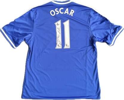 Chelsea 2013/14 Kotipaita - #11 Oscar (Nimikirjoitus) - (XL) - 10/10