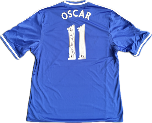 Chelsea 2013/14 Kotipaita - #11 Oscar (Nimikirjoitus) - (XL) - 10/10